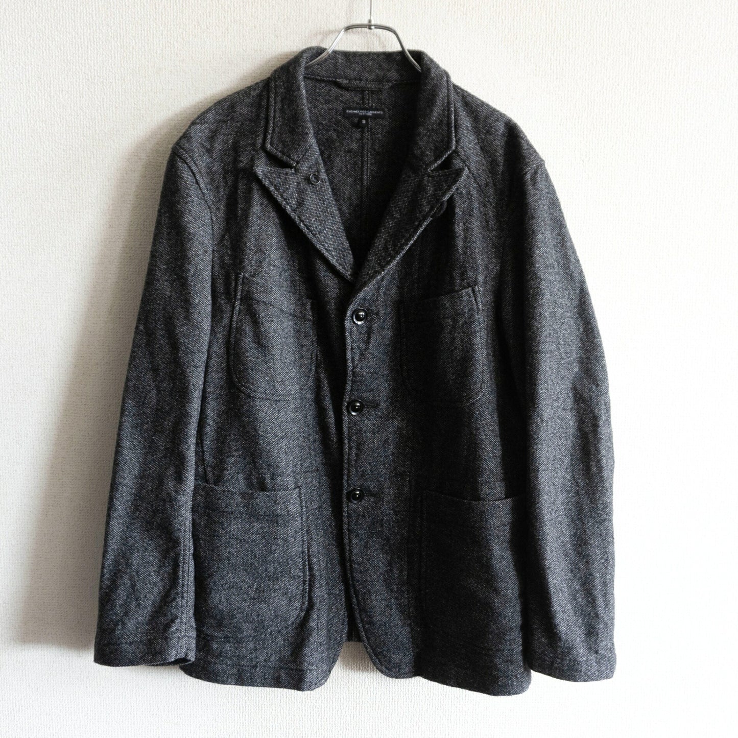 Engineered Garments Tweed Wool Bedford Jacket Gray Size S