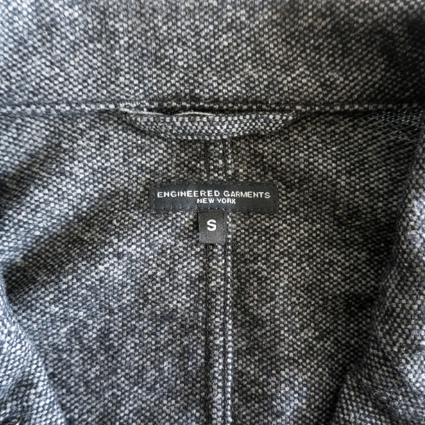 Engineered Garments Tweed Wool Bedford Jacket Gray Size S