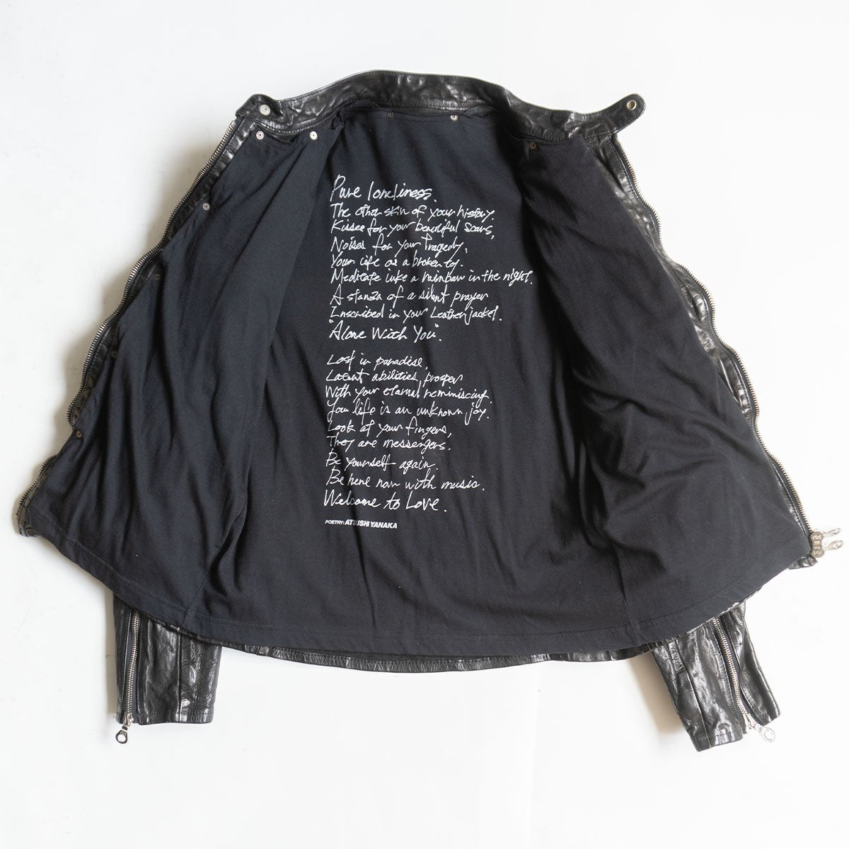 ISAMU KATAYAMA BACKLASH Italian Double Rider's Jacket Size L