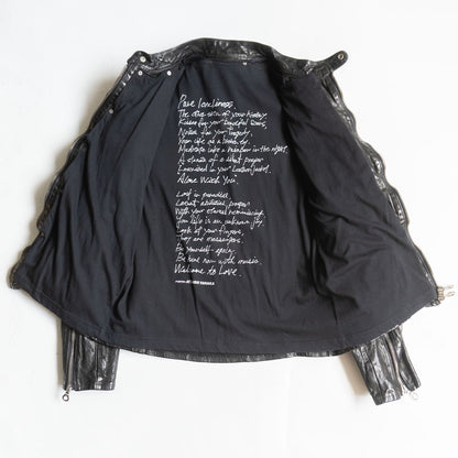 ISAMU KATAYAMA BACKLASH Italian Double Rider's Jacket Size L