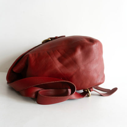 OLD COACH Leather Backpack 4134 Red Size ONE SIZE