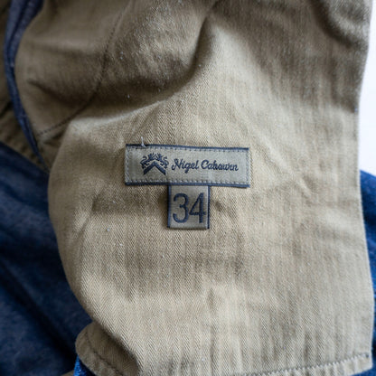 NIGEL CABOURN Denim Wide Pants Size 34