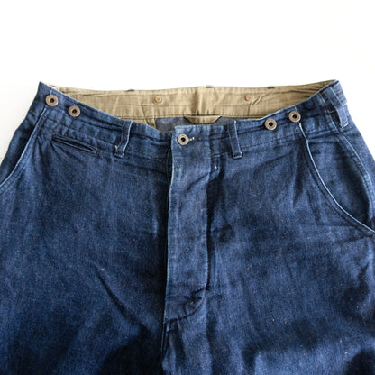 NIGEL CABOURN Denim Wide Pants Size 34