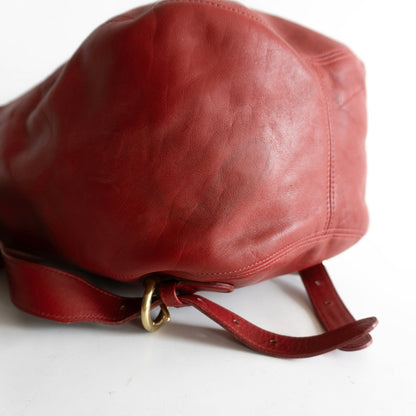 OLD COACH Leather Backpack 4134 Red Size ONE SIZE