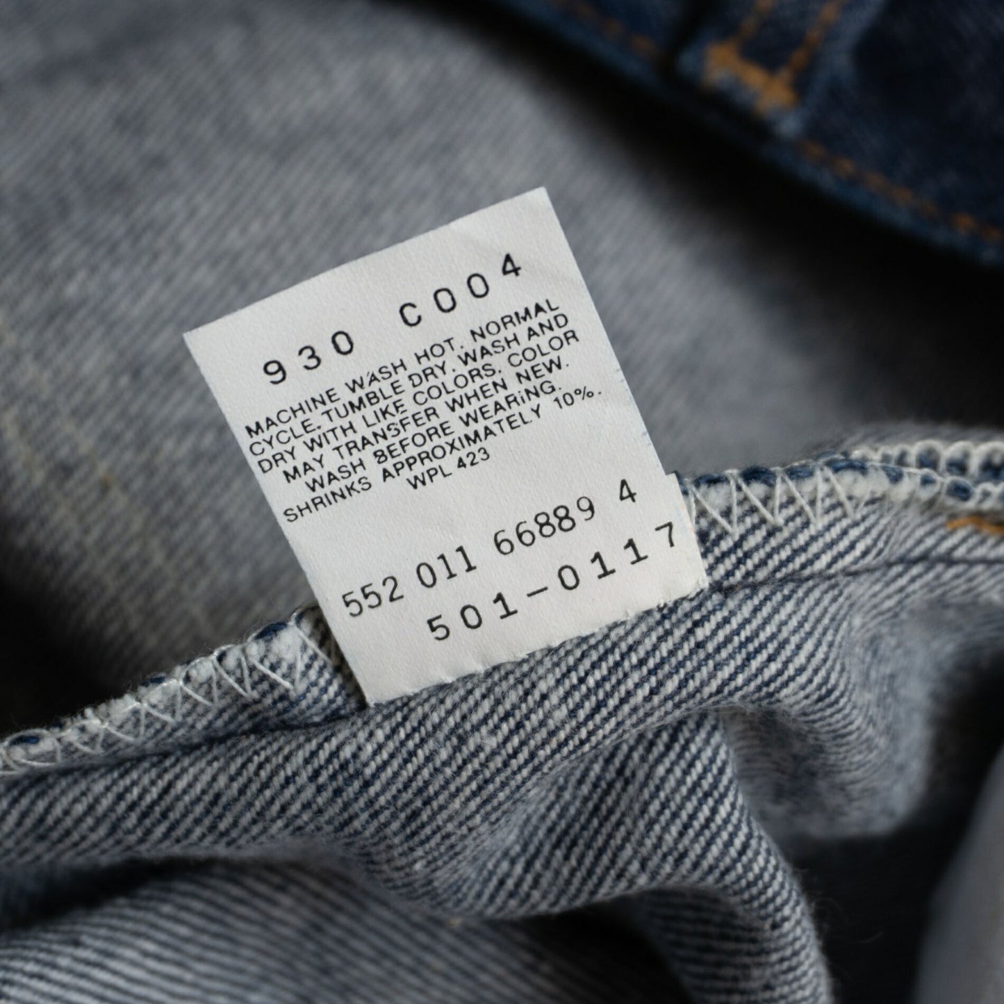 LEVI'S Made in USA 501 Denim Jeans Big Size 42×38