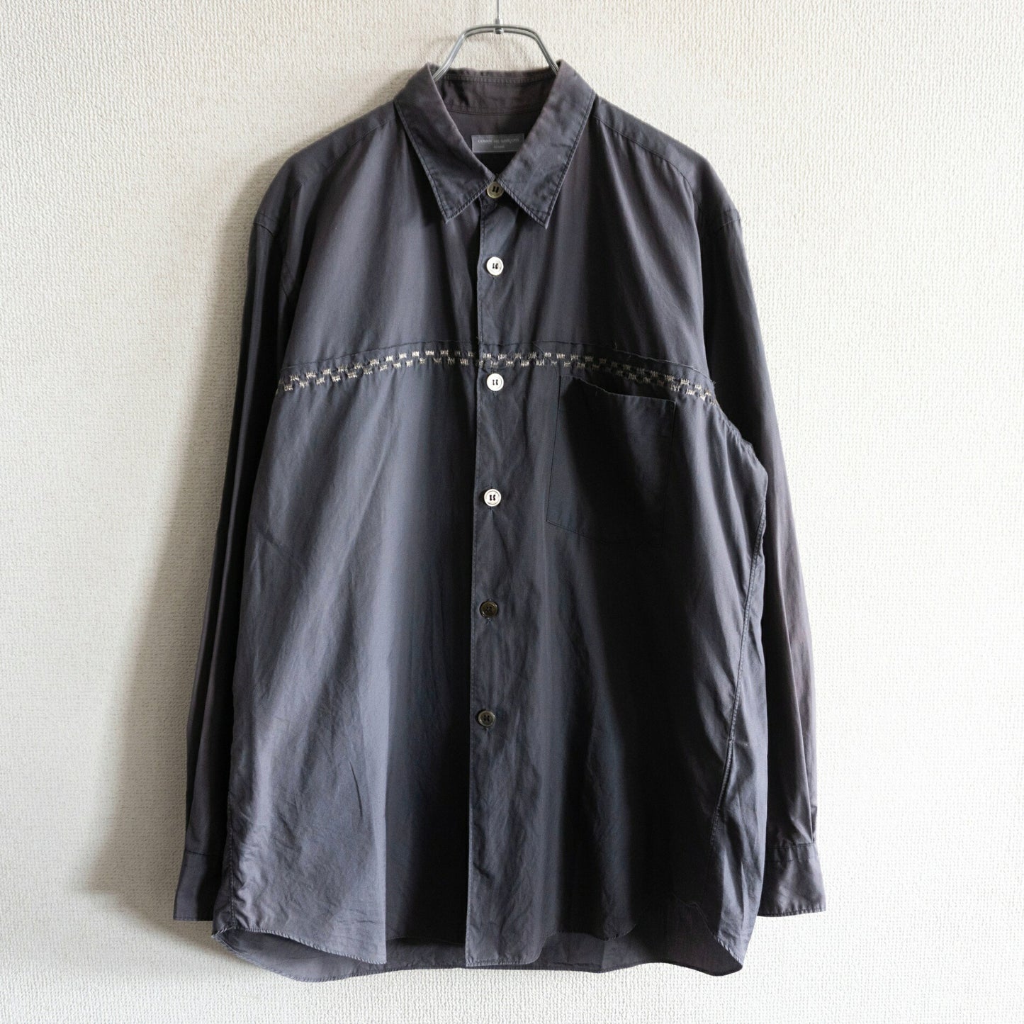 COMME des GARCONS HOMME 00s Design Shirt Gray Size L