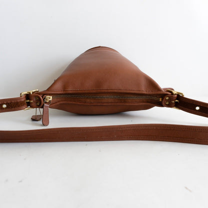 OLD COACH Brown Leather Bucket Shoulder Bag Size ONE SIZE