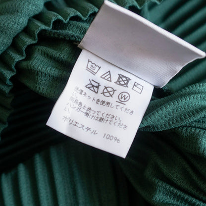 HOMME PLISSE ISSEY MIYAKE Pleated Hoodie Green Size 2