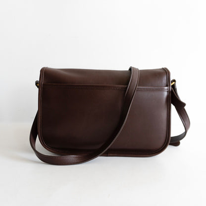 OLD COACH Dark Brown Turnlock Shoulder Bag Size ONE SIZE