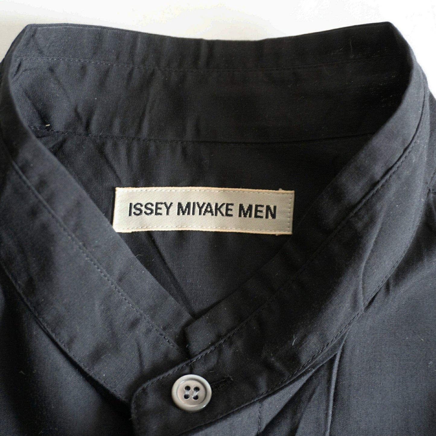 ISSEY MIYAKE MEN Pleated Shirt Black Size 2