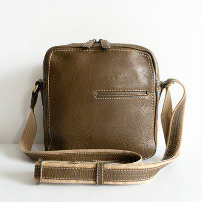 Tsuchiya Kaban Tone Oil Nume Zip Top Bag Green Size ONE SIZE