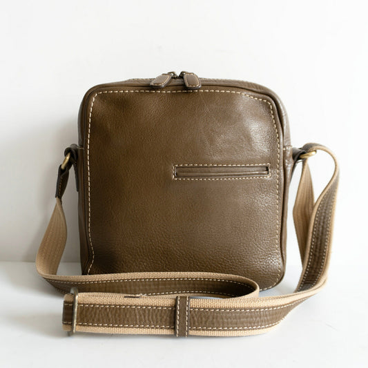 Tsuchiya Kaban Tone Oil Nume Zip Top Bag Green Size ONE SIZE
