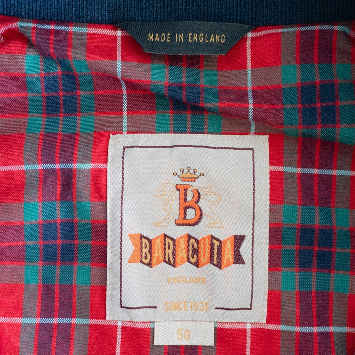 BARACUTA G9 Navy Harrington Jacket Made in England Size 50