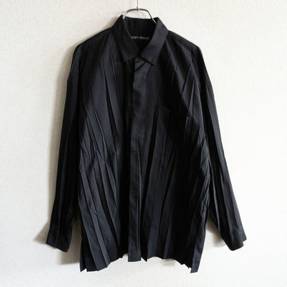 ISSEY MIYAKE MEN Pleated Shirt Black Size 1