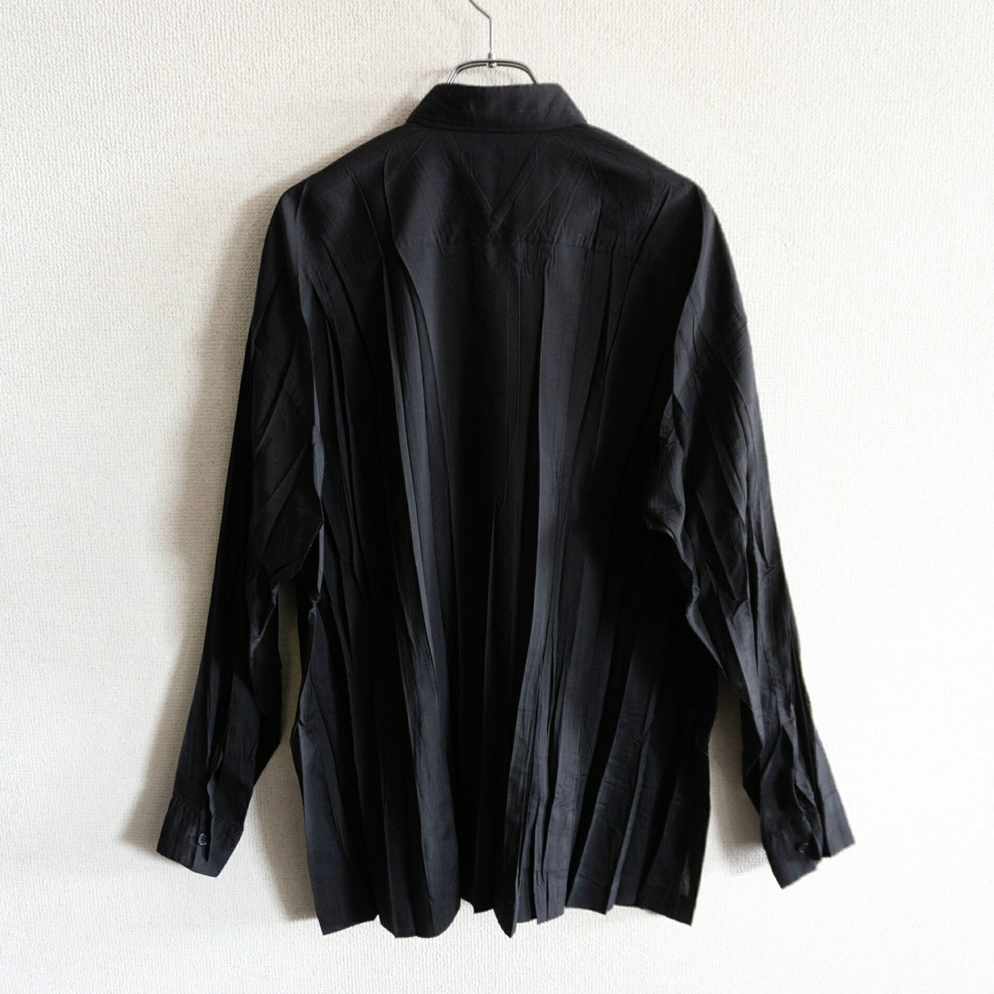 ISSEY MIYAKE MEN Pleated Shirt Black Size 1