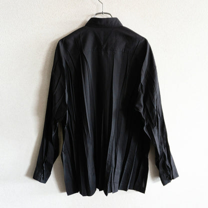 ISSEY MIYAKE MEN Pleated Shirt Black Size 1