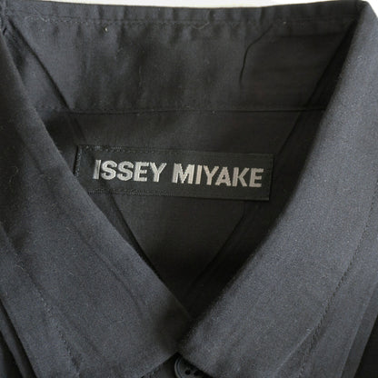 ISSEY MIYAKE MEN Pleated Shirt Black Size 1
