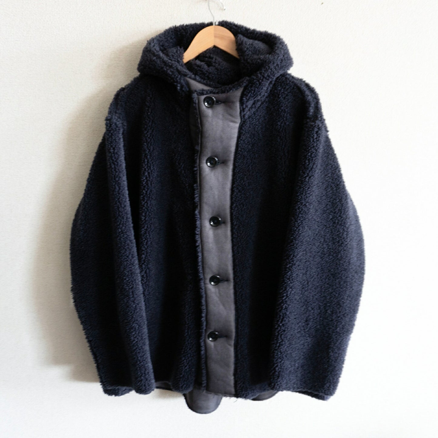 45R Boa Fleece Hooded Jacket Relaxed Fit Size XXL