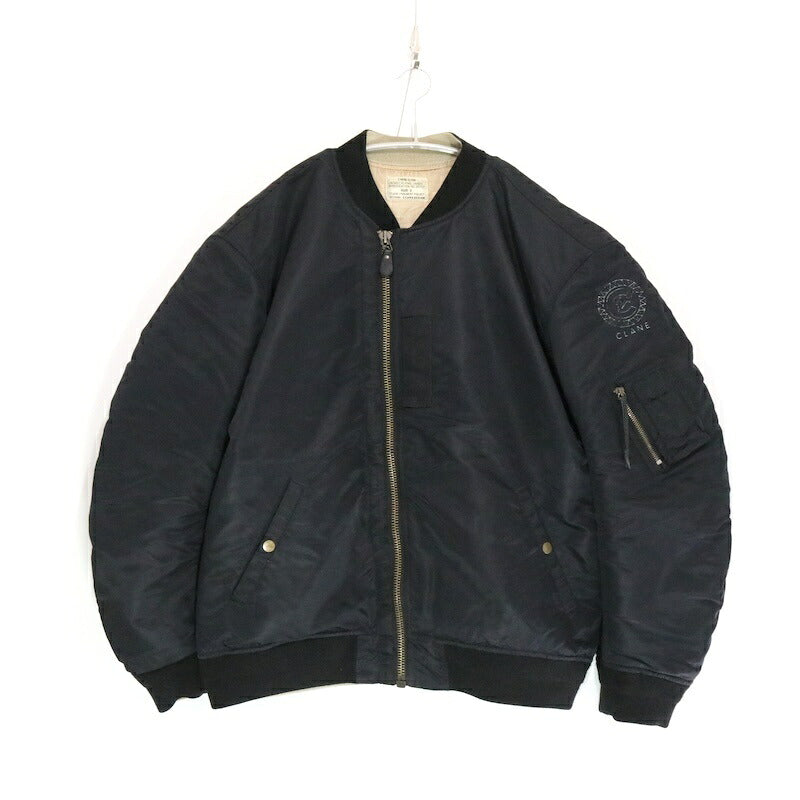 CLANE x FRAGMENT Reversible MA-1 Bomber Black Size 3