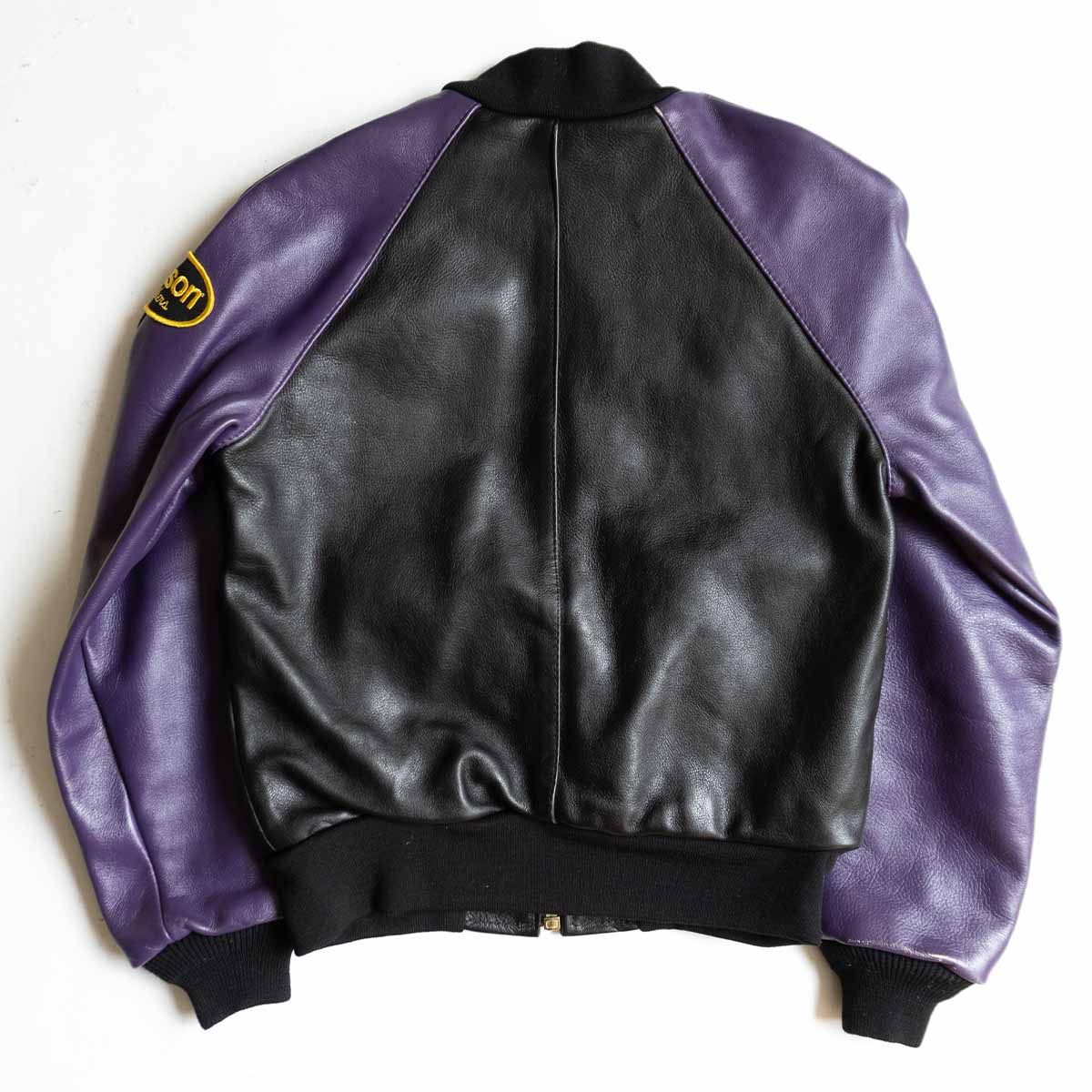 VANSON TJV All Leather Varsity Jacket USA Made Size S