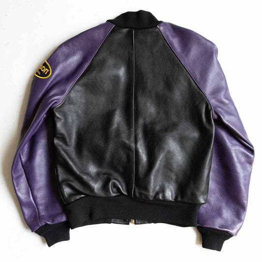 VANSON TJV All Leather Varsity Jacket USA Made Size S
