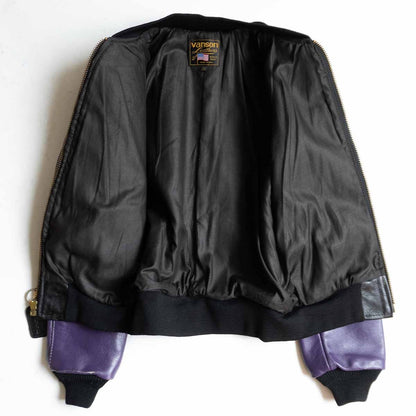 VANSON TJV All Leather Varsity Jacket USA Made Size S