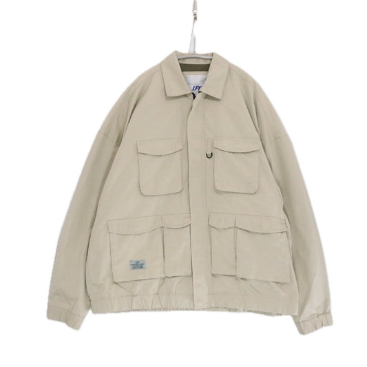 LFYT 22AW Cotton Nylon Multi Pocket Jacket Beige Size L