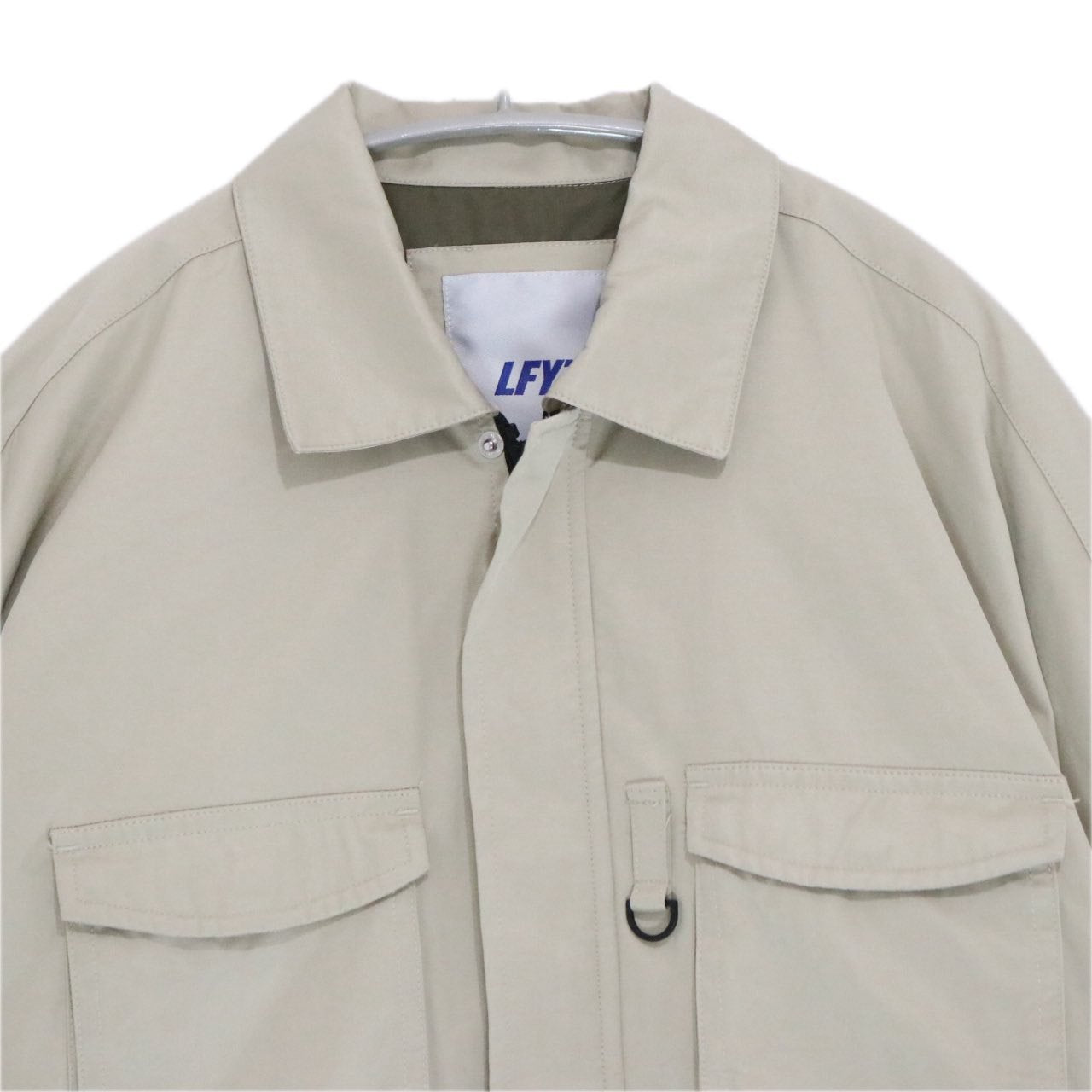 LFYT 22AW Cotton Nylon Multi Pocket Jacket Beige Size L
