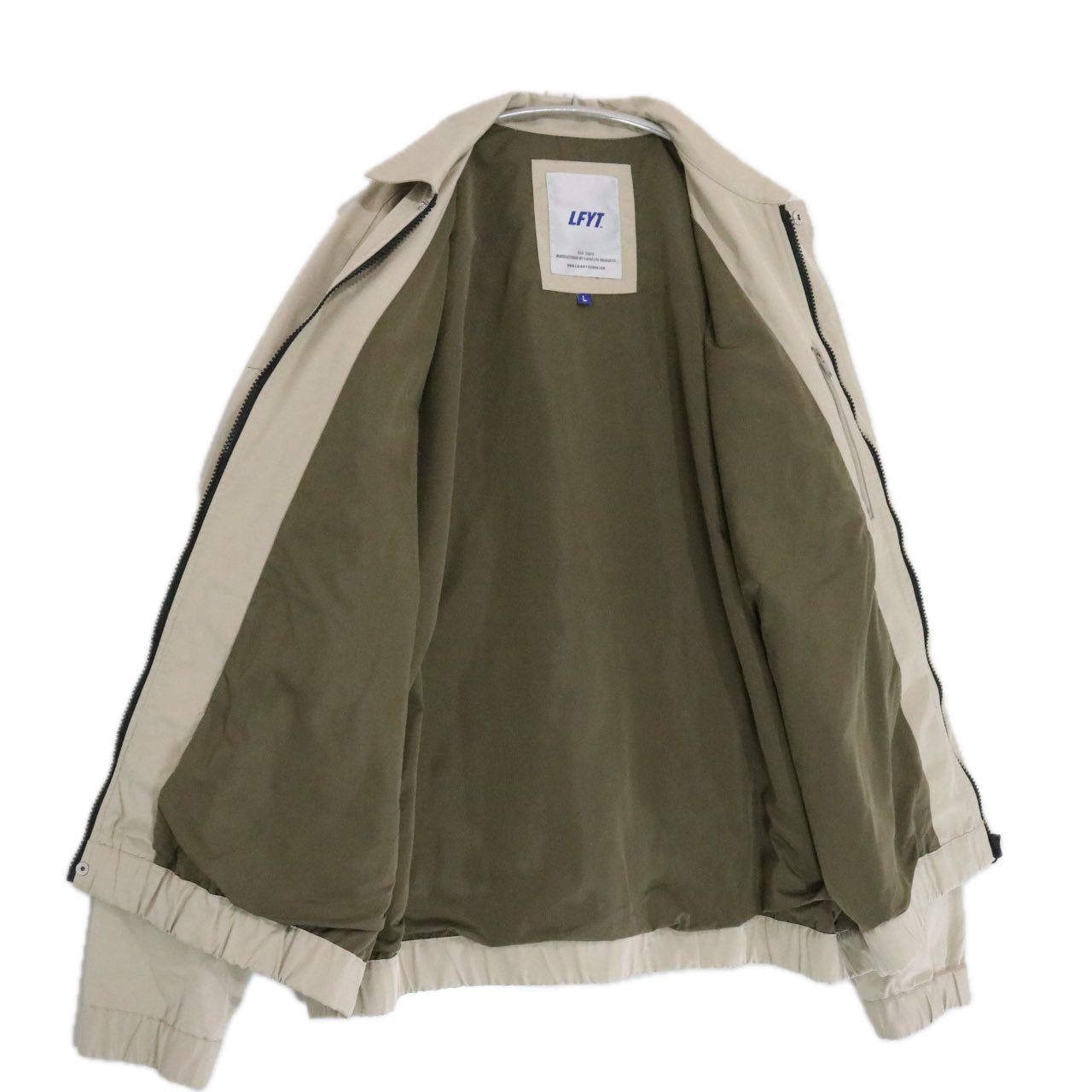 LFYT 22AW Cotton Nylon Multi Pocket Jacket Beige Size L