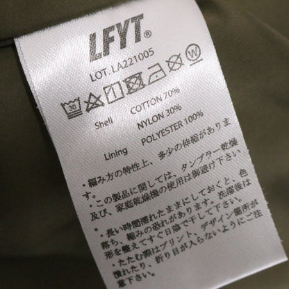 LFYT 22AW Cotton Nylon Multi Pocket Jacket Beige Size L