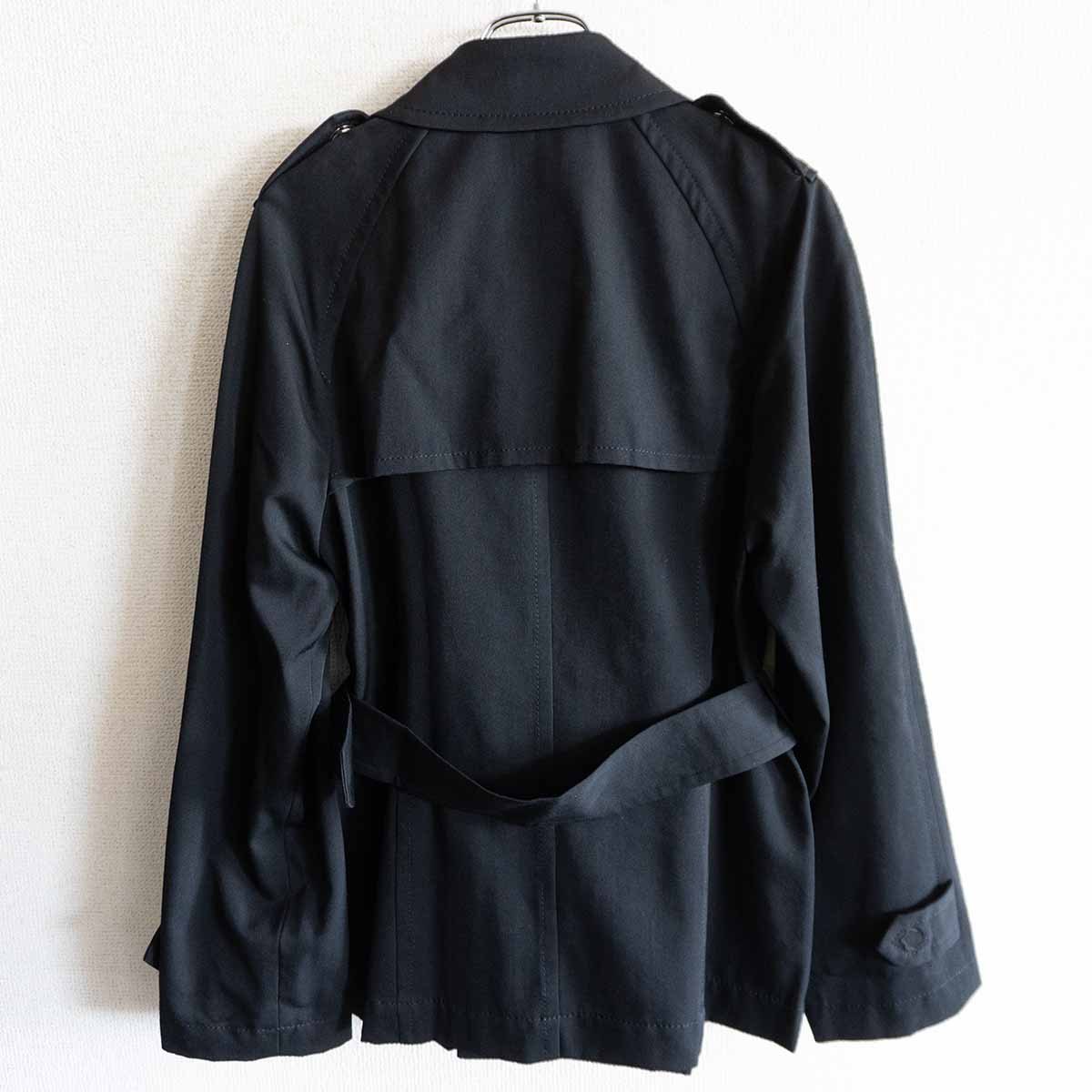 tricot COMME des GARCONS Wool Gabardine Trench Coat Size M