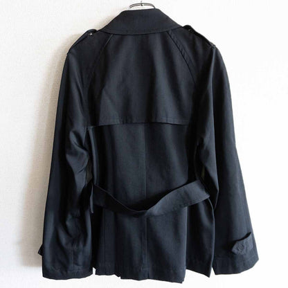 tricot COMME des GARCONS Wool Gabardine Trench Coat Size M