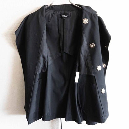 tricot COMME des GARCONS Wool Gabardine Trench Coat Size M