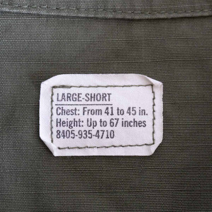 US ARMY 60s 5th Jungle Fatigue Jacket Size LARGE-SHORT