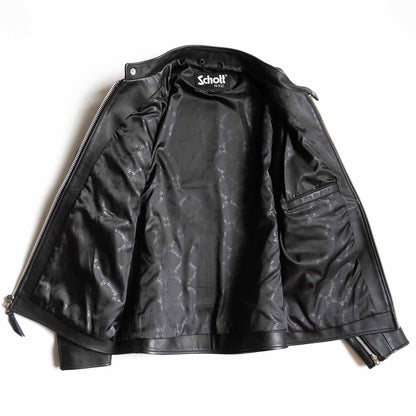 SCHOTT Sheepskin Cafe Racer Leather Jacket Size XL