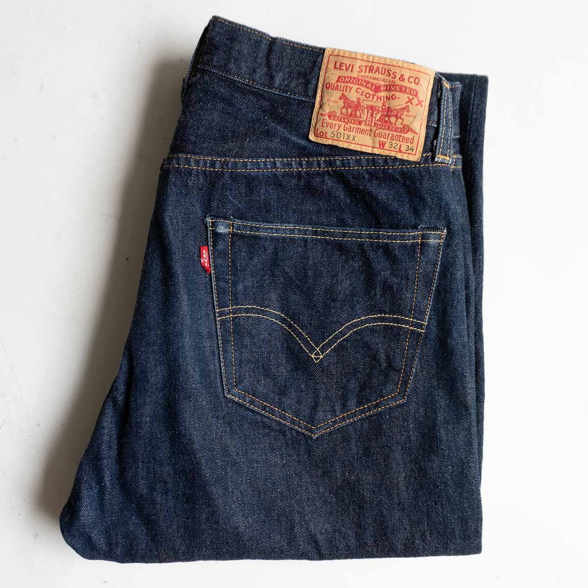 LEVI'S VINTAGE CLOTHING 501XX Big E Denim Jeans Size 32×34