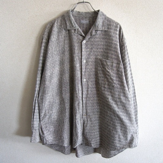 COMME des GARCONS HOMME 80s Open Collar Rayon Shirt Size XL