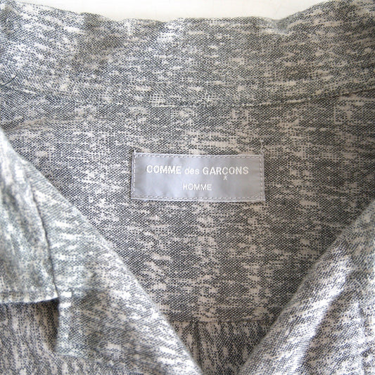 COMME des GARCONS HOMME 80s Open Collar Rayon Shirt Size XL