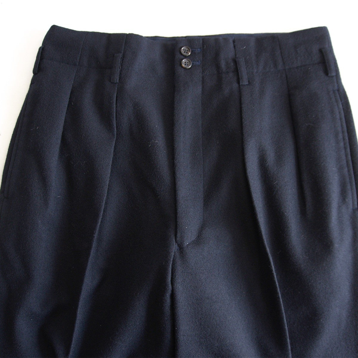 COMME des GARCONS HOMME 80s Navy Wool Trousers Size M