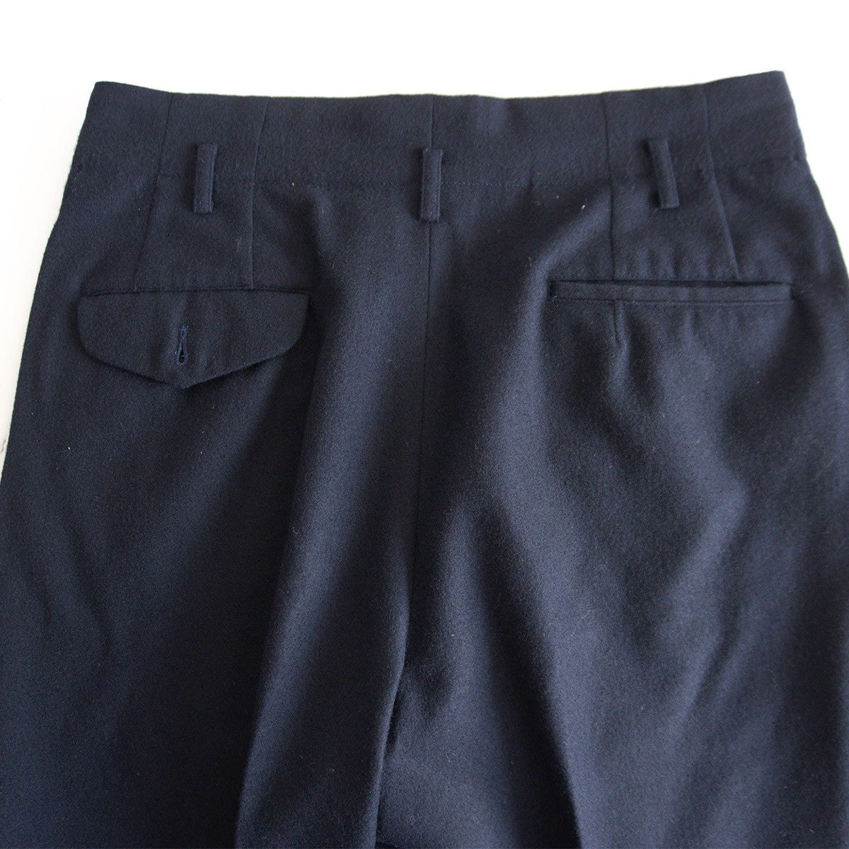 COMME des GARCONS HOMME 80s Navy Wool Trousers Size M