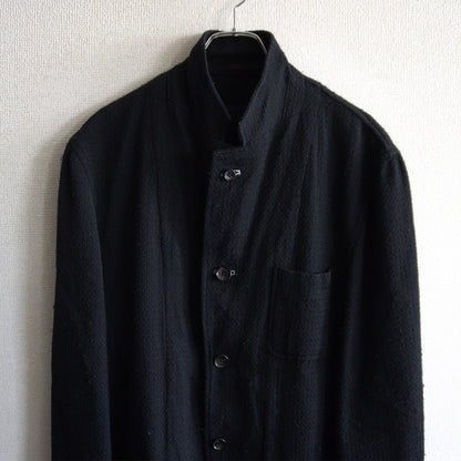 COMME des GARCONS HOMME 00s Stand Collar Jacket Black Size L