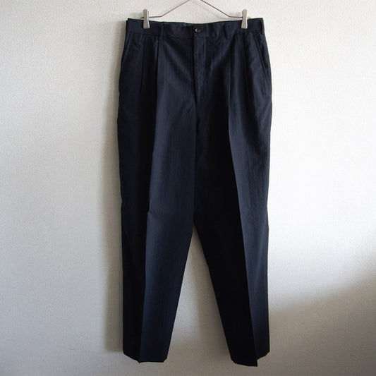 COMME des GARCONS HOMME 90s Pleated Slacks Navy Size X