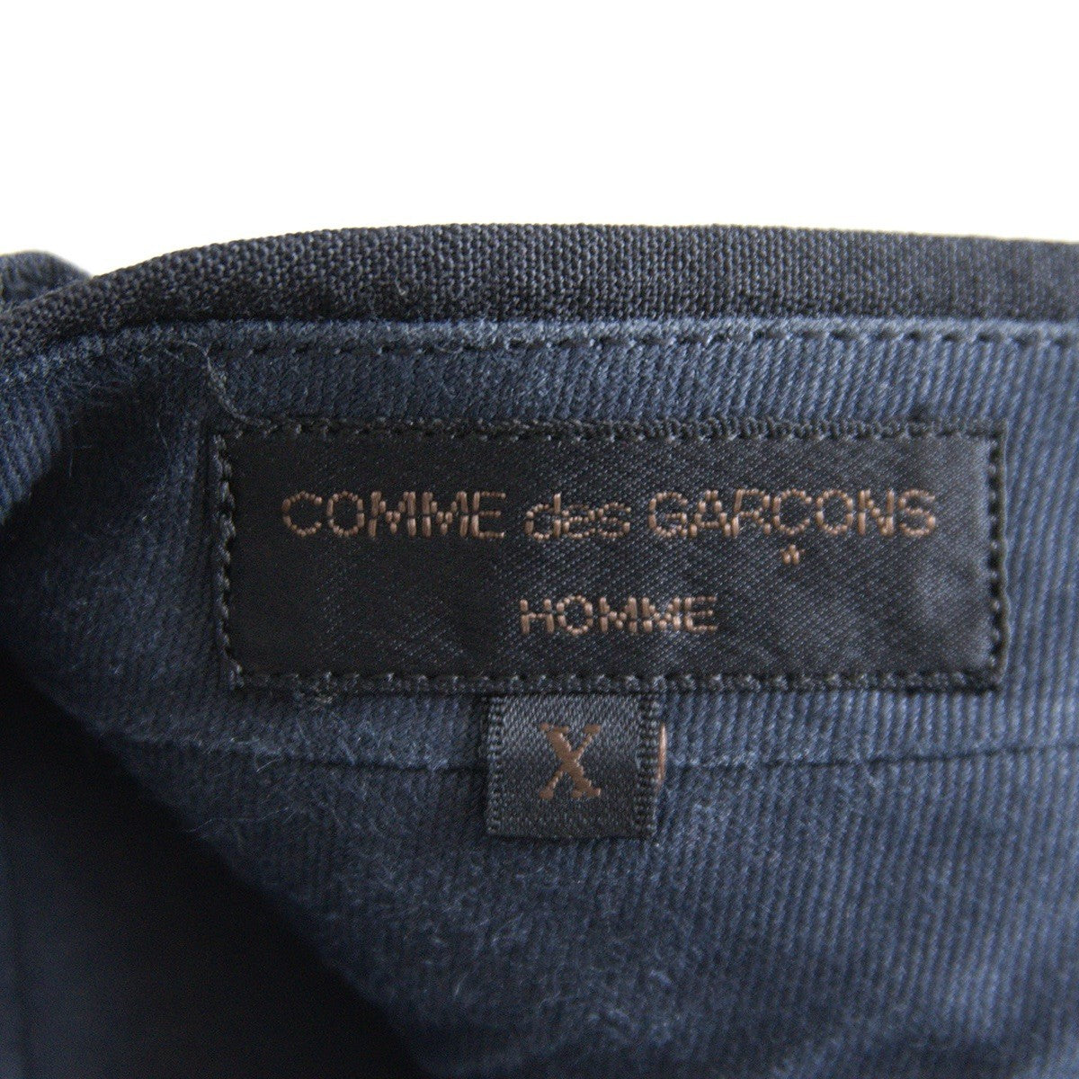 COMME des GARCONS HOMME 90s Pleated Slacks Navy Size X