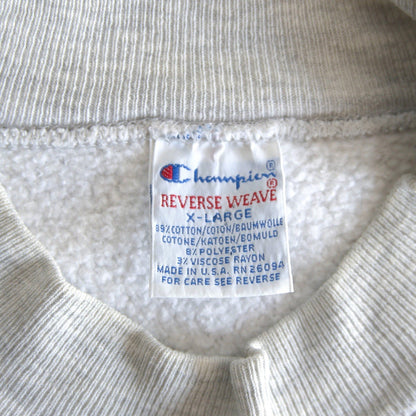 CHAMPION 90s Reverse Weave Mock Neck Sweatshirt Size XL