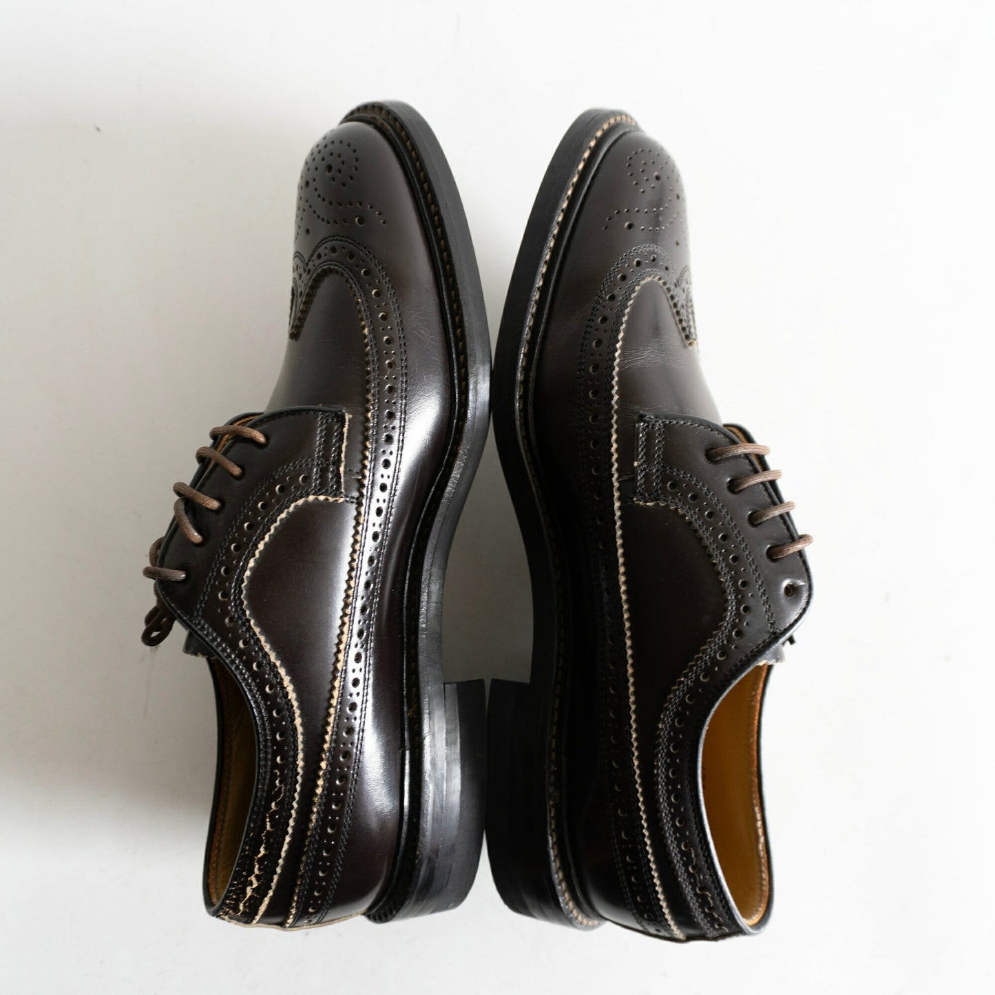 REGAL Wingtip Leather Shoes Size 26EE