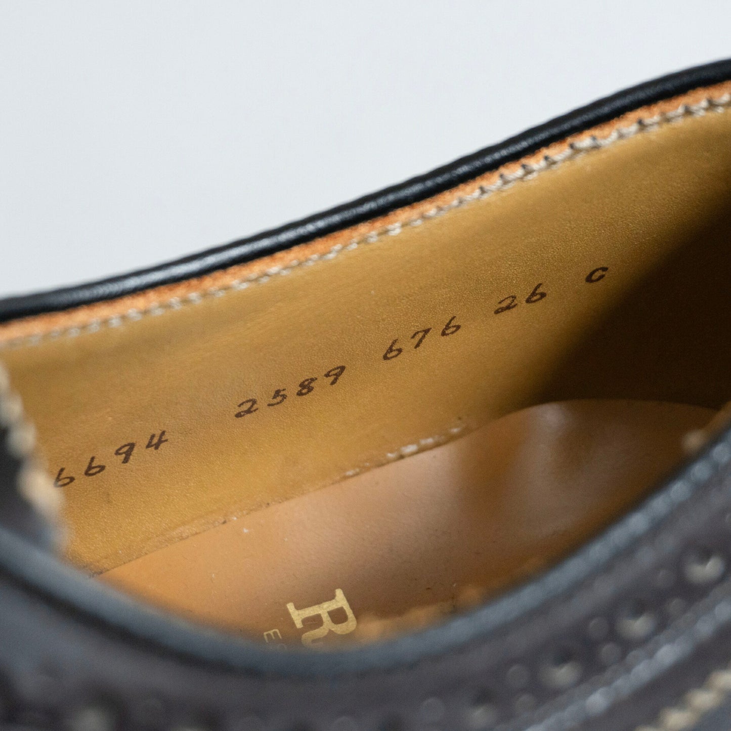 REGAL Wingtip Leather Shoes Size 26EE