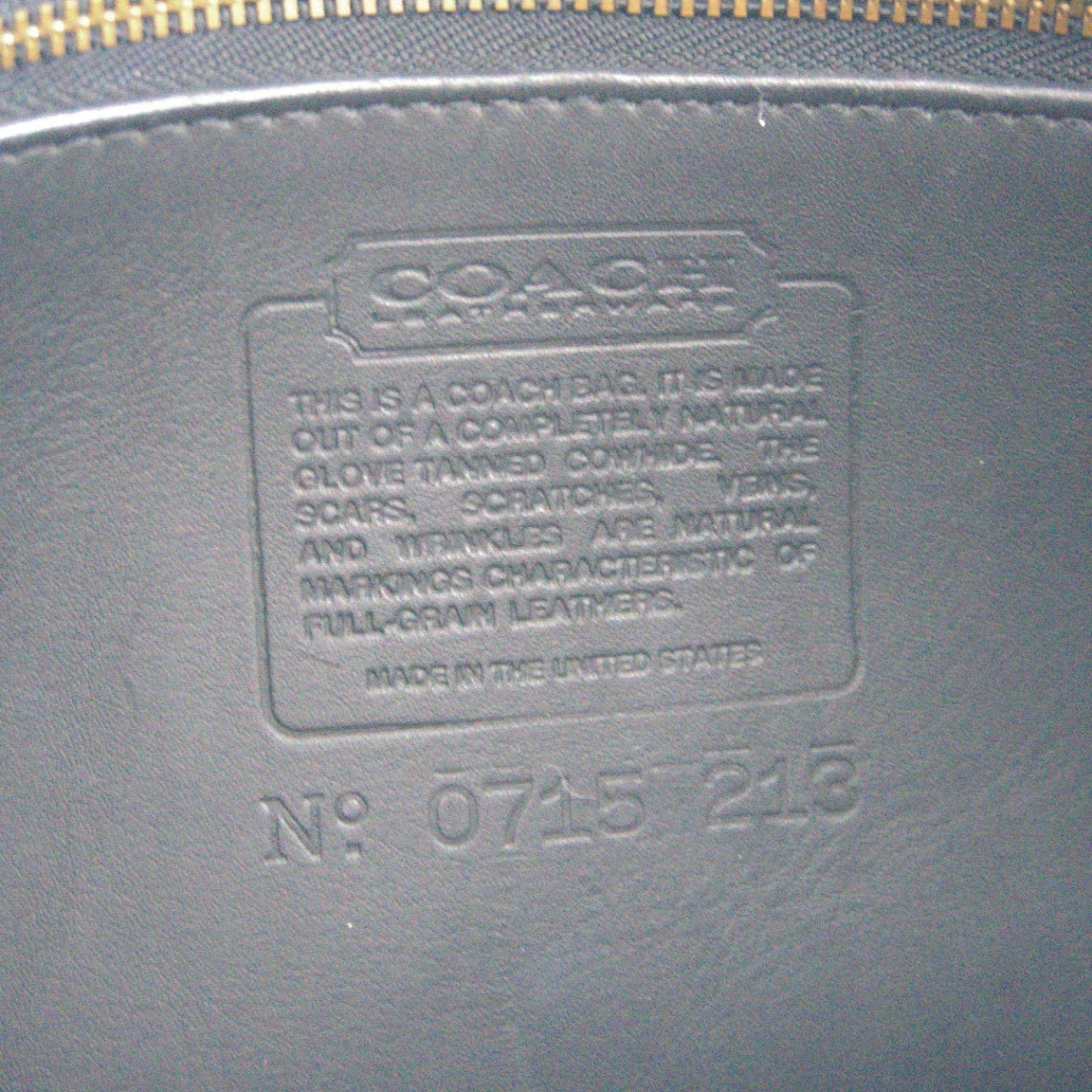 OLD COACH Black Turnlock Leather Shoulder Bag Size ONE SIZE