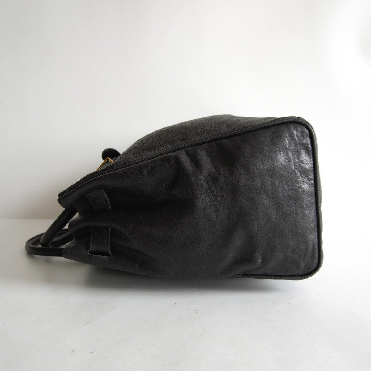 SITA PARANTICA Grained Leather Handbag Black Size ONE SIZE