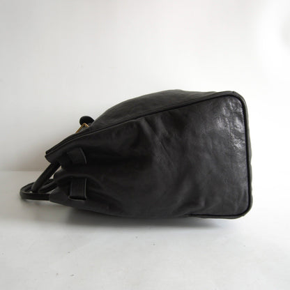 SITA PARANTICA Grained Leather Handbag Black Size ONE SIZE