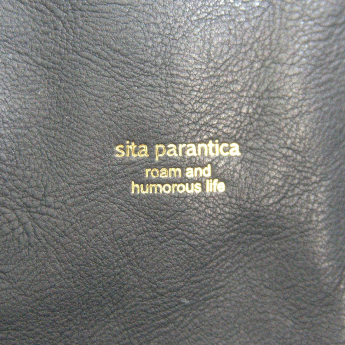 SITA PARANTICA Grained Leather Handbag Black Size ONE SIZE